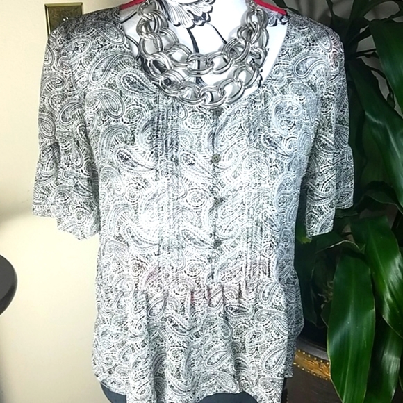J. Crew Tops - J. Crew, 0142, Paisley top, 100% silk,Size S